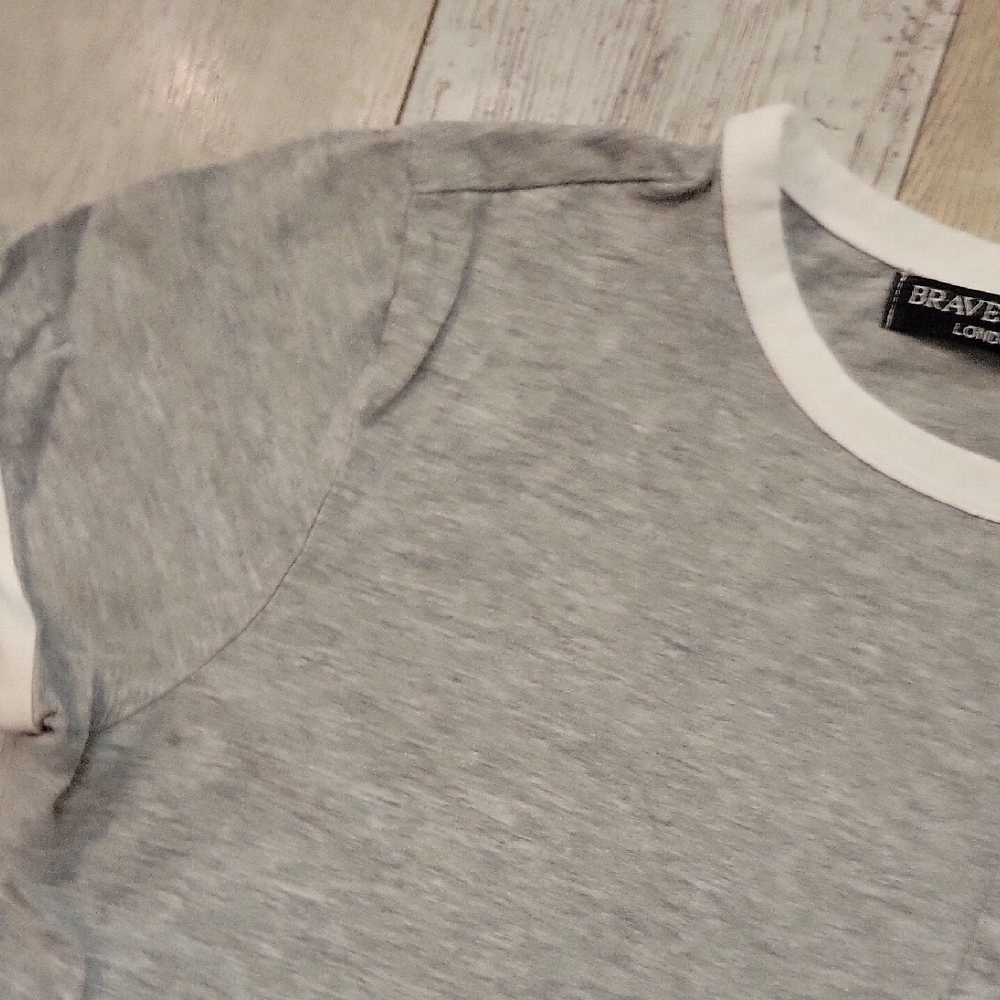 ASOS rave Soul Gray Crop Top NWT - Picture 4 of 4